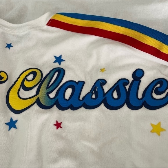 Mickey Mouse and Friends SMALL Velour Spirit Jersey for Adults White - Picture 12 of 12